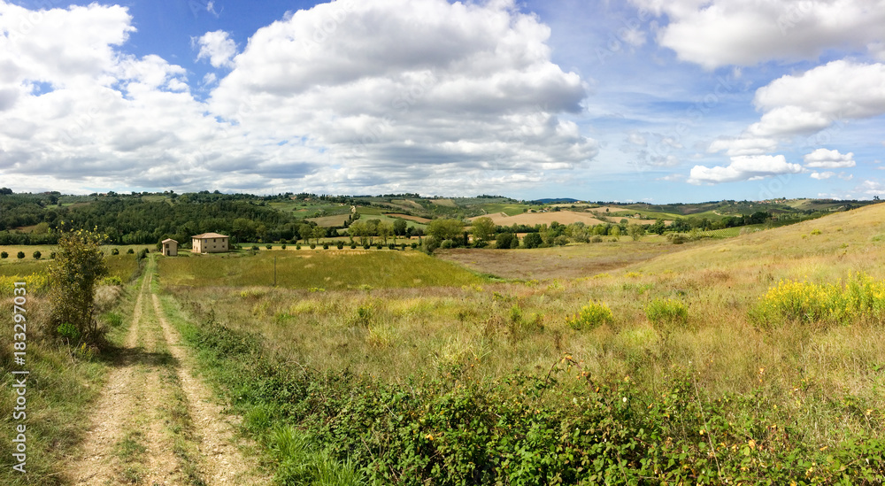 Landschaft auf der Tenuta Di Monaciano nahe Siena Landschaft auf der Tenuta Di Monaciano nahe Siena