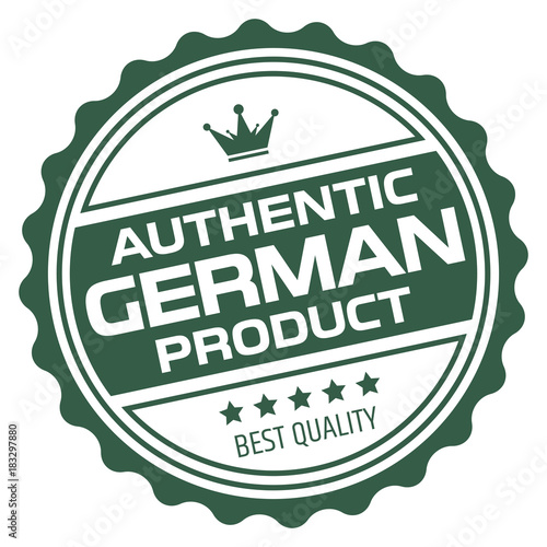 Authentic German Product Stamp