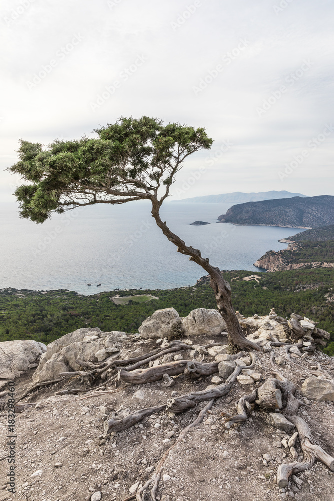 Landscape near the Castle of Monolithos in Rhodes, Greece Landscape near the Castle of Monolithos in Rhodes, Greece
