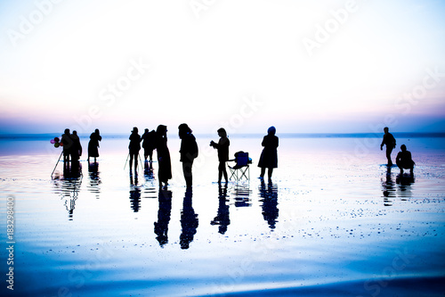 sunset and photo shoot in salt lake