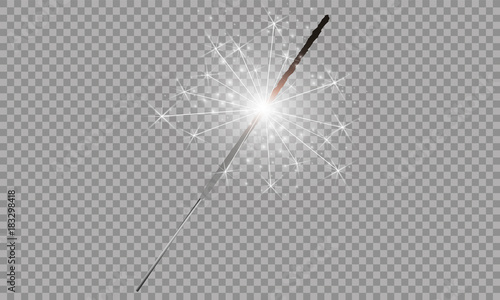 Christmas sparkler set. Vector eps10