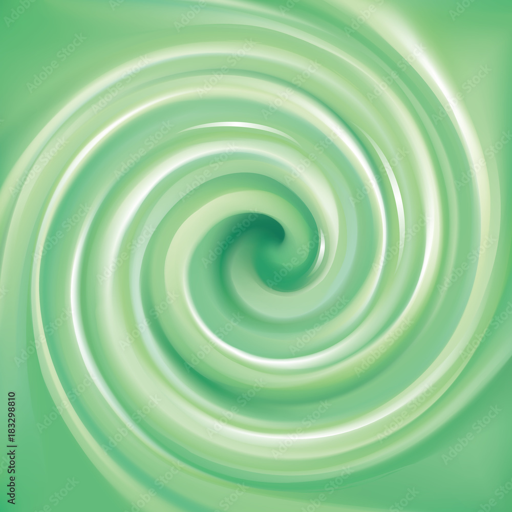 Vector background of bright green swirls Vector background of bright green swirls