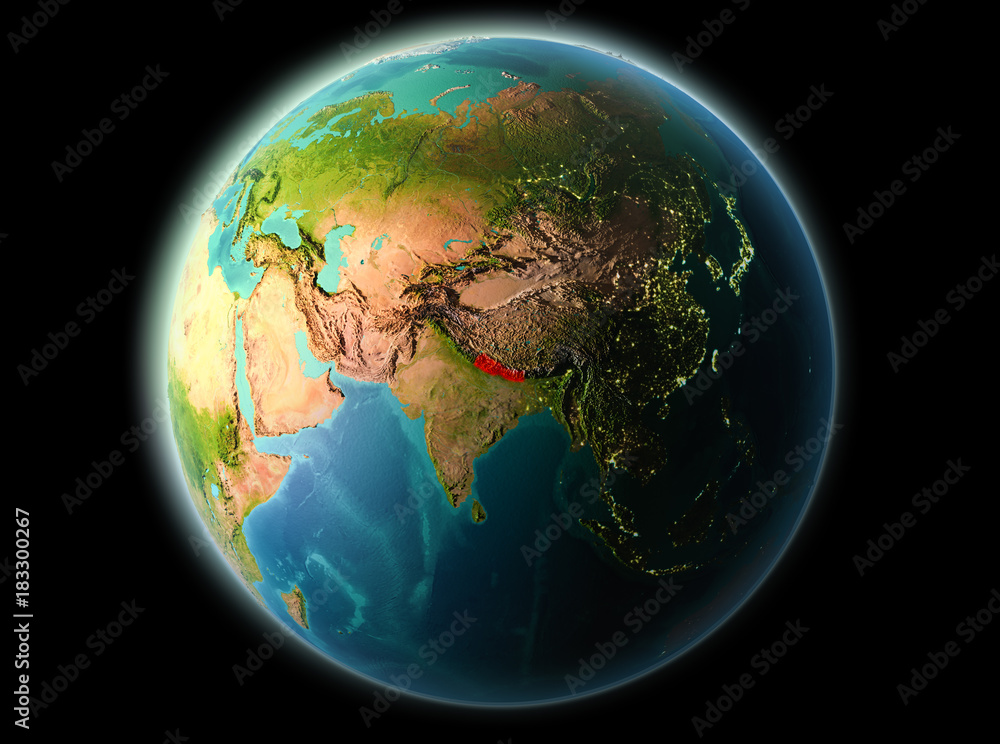 Nepal in the evening Nepal in the evening