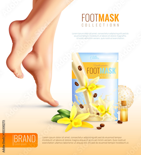 Feet Mask Ad Poster