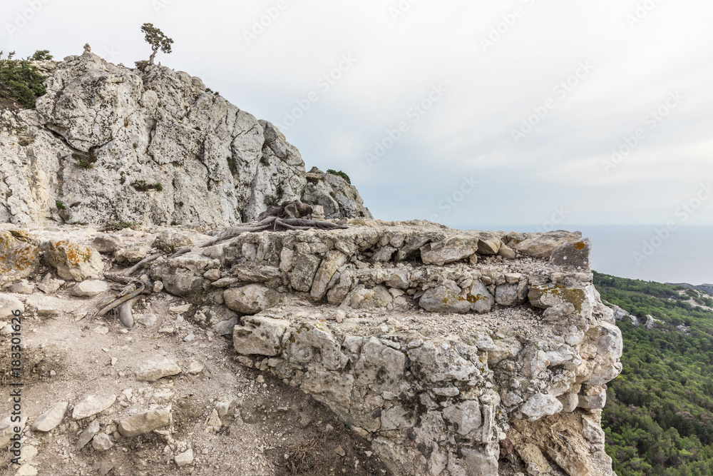 The Castle of Monolithos in Rhodes, Greece, is perhaps the most impressive castle of Rhodes and it is located on a 236 m high rock, overlooking the sea The Castle of Monolithos in Rhodes, Greece, is perhaps the most impressive castle of Rhodes and it is located on a 236 m high rock, overlooking the sea