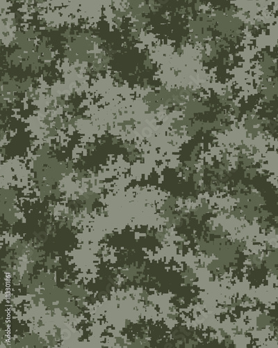 Digital fashionable camouflage pattern, fashion design. Seamless illustration