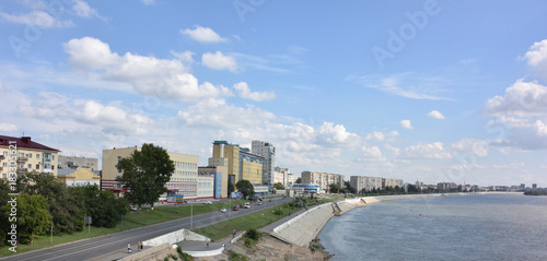 View of Irtysh River divides the city into two parts Omsk