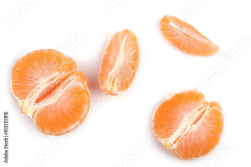fresh juicy slices of ripe mandarin