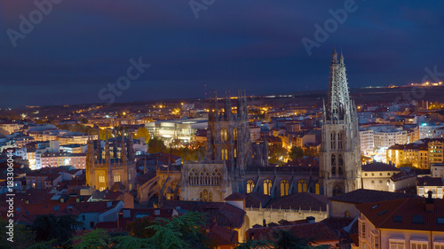 Burgos Nocturno - Desde el Mirador del Castillo