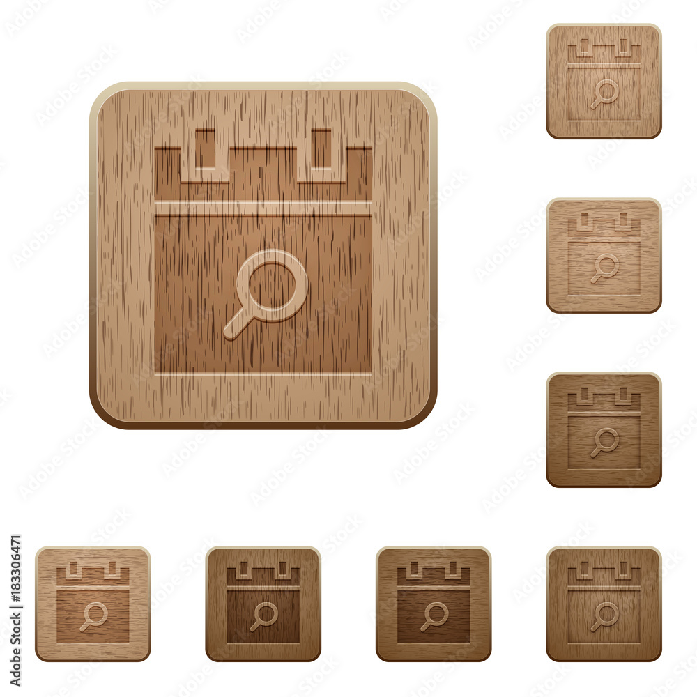 Find schedule item wooden buttons Find schedule item wooden buttons