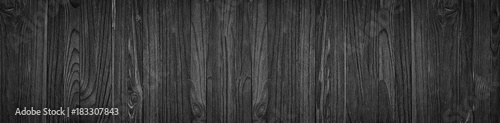 Black wooden boards table or floor, blank wood background