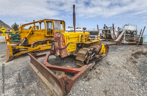 Bulldozer im ungewöhnlichen...
