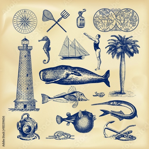 Vintage nautical collection