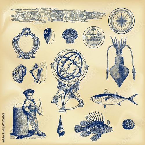 Vintage nautical collection