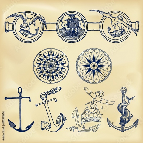 Vintage nautical collection