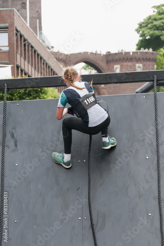 Girl climbing
