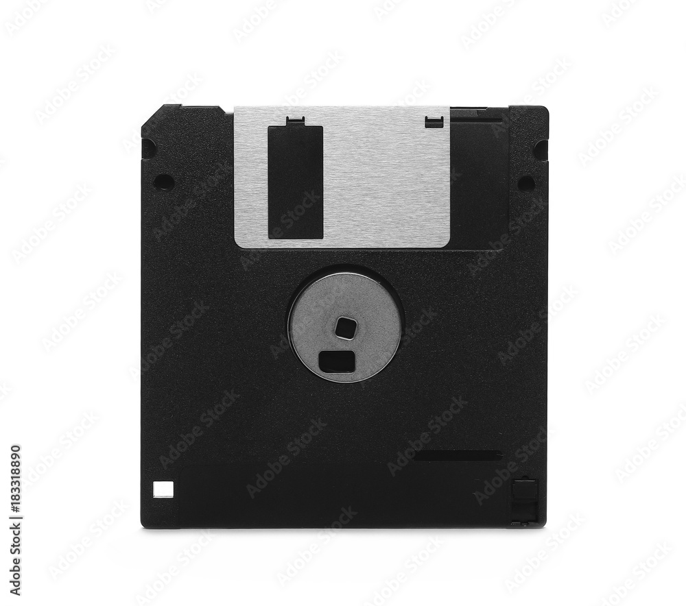 Retro floppy disk isolated on white background Retro floppy disk isolated on white background
