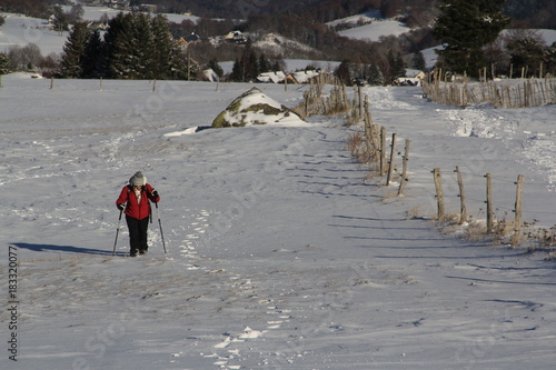 rando hivernale en Auvergne photo