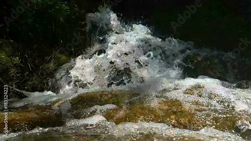 Small Creek Overfall Water Slow Motion