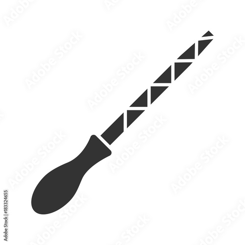 Metal file glyph icon