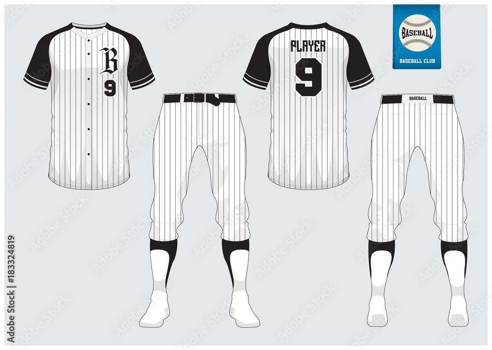 Baseball Jersey Template Ideas In White Gray Blue And Red Stock  Illustration - Download Image Now - iStock