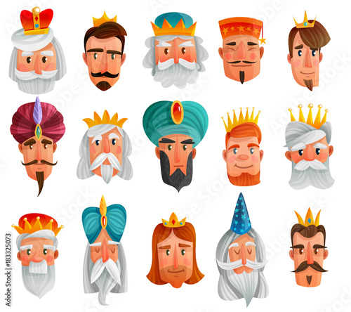 Royal Characters Cartoon Set