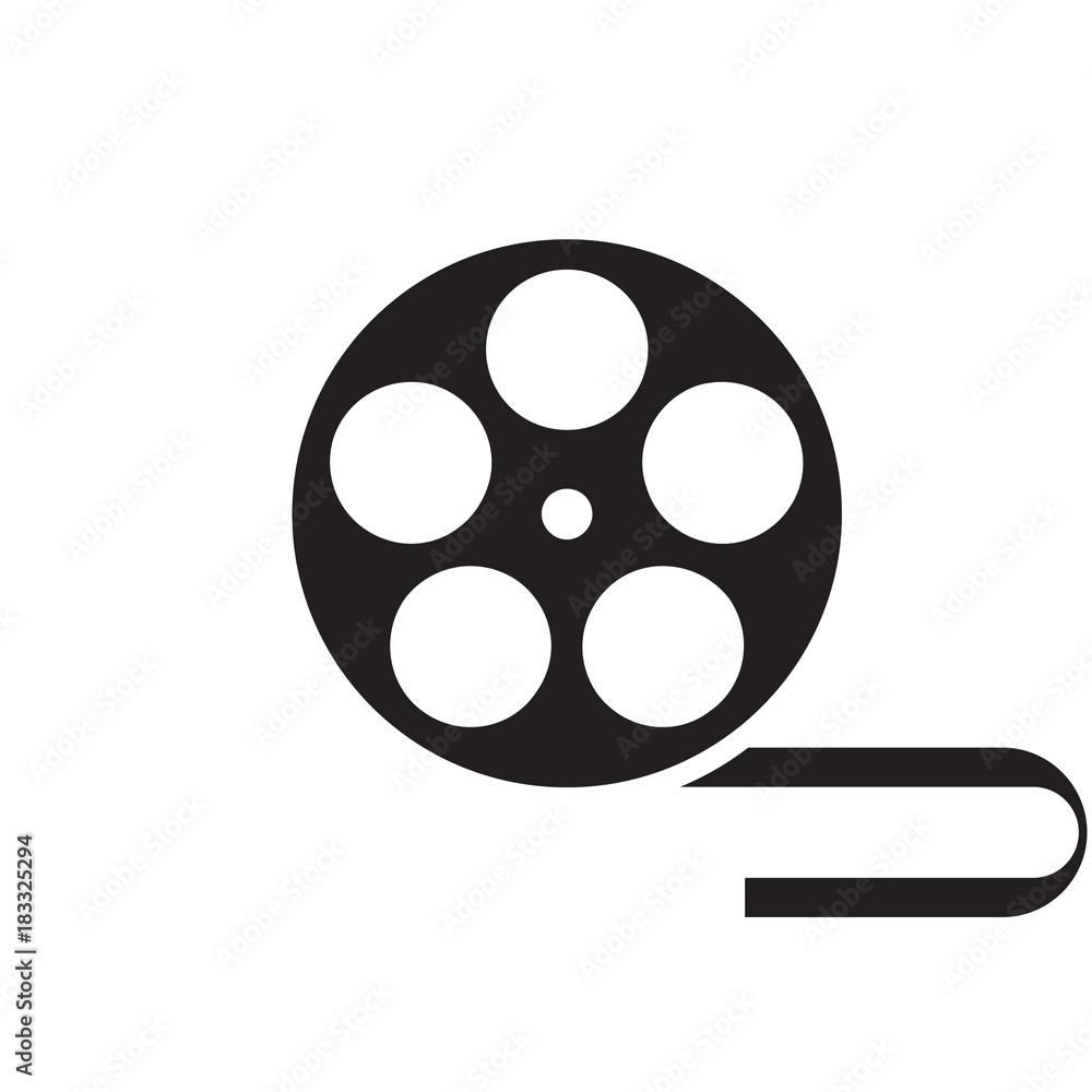 movie tape icon illustration