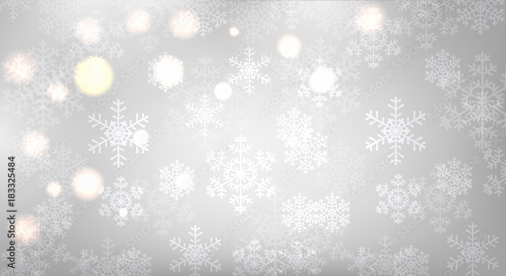 Fototapeta premium glowing snowflakes