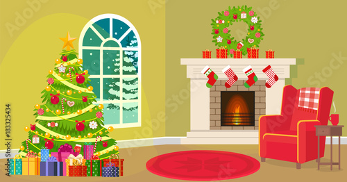 Christmas living room