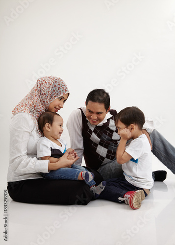 family playing photo