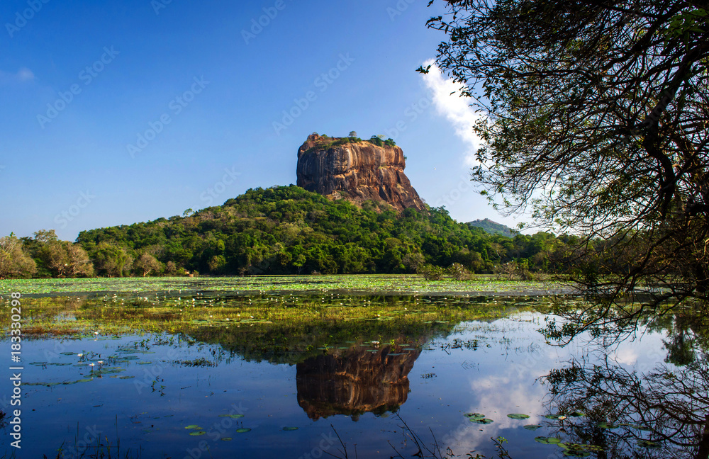 Sigiriya the lion rock in Sri Lanka