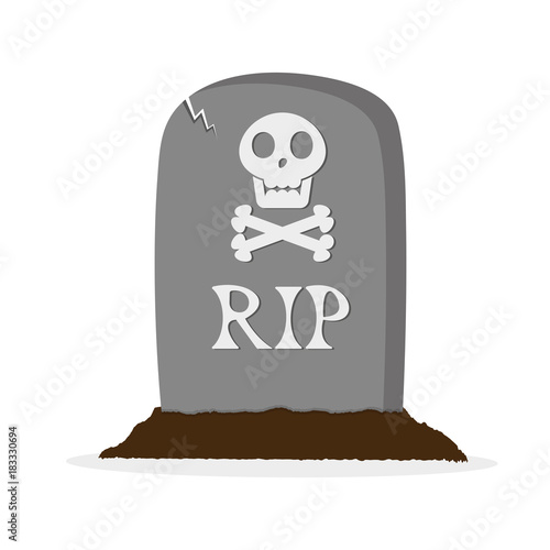 Grave icon isolated. Vector illustration