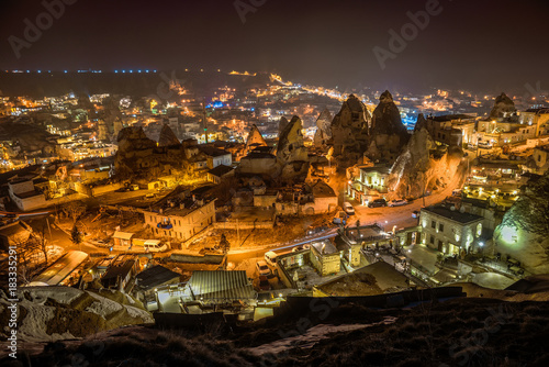 Goreme town in the night 