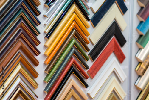 Selection of picture frames on display photo