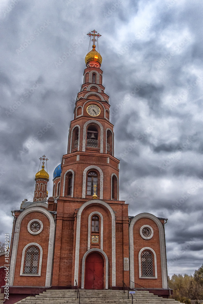 Obraz premium The Cathedral of the Holy Equal-to-the-Apostles Prince Vladimir, Novocheboksarsk