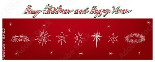 Hand Drawn Crown of Thorns and Moravian Stars