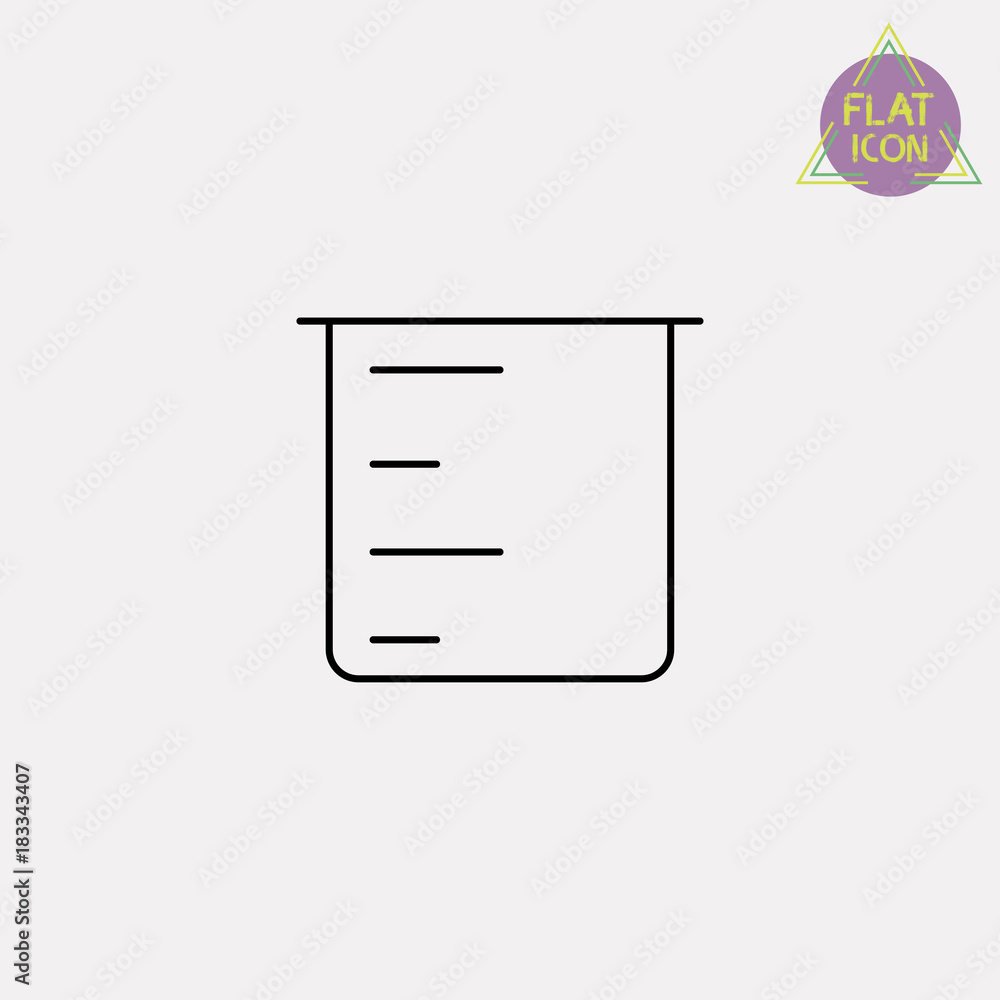 beaker line icon beaker line icon