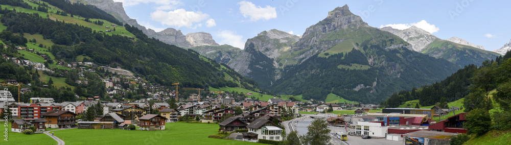 The village of Engelberg on the Swiss alps The village of Engelberg on the Swiss alps