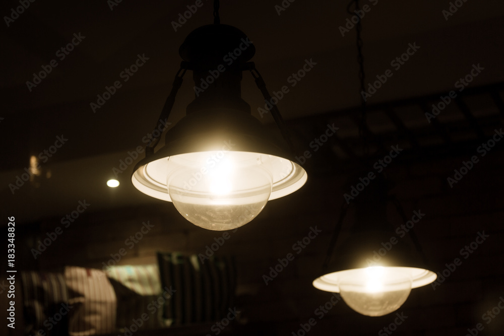 Beautiful retro luxury interior lighting bulb decor Beautiful retro luxury interior lighting bulb decor