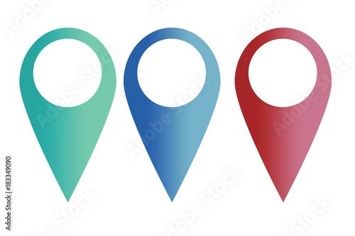 Símbolos de ubicación y localización. 