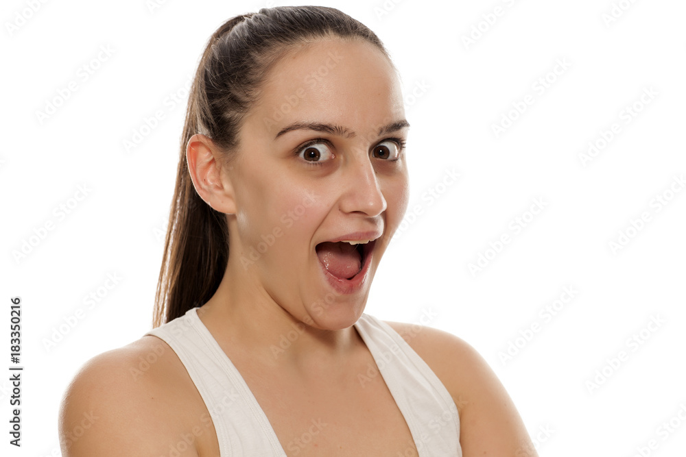 beautifuland happy young woman posing without makeup beautifuland happy young woman posing without makeup