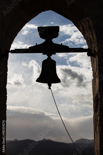 Silhouette of a Bell Tower
 photo