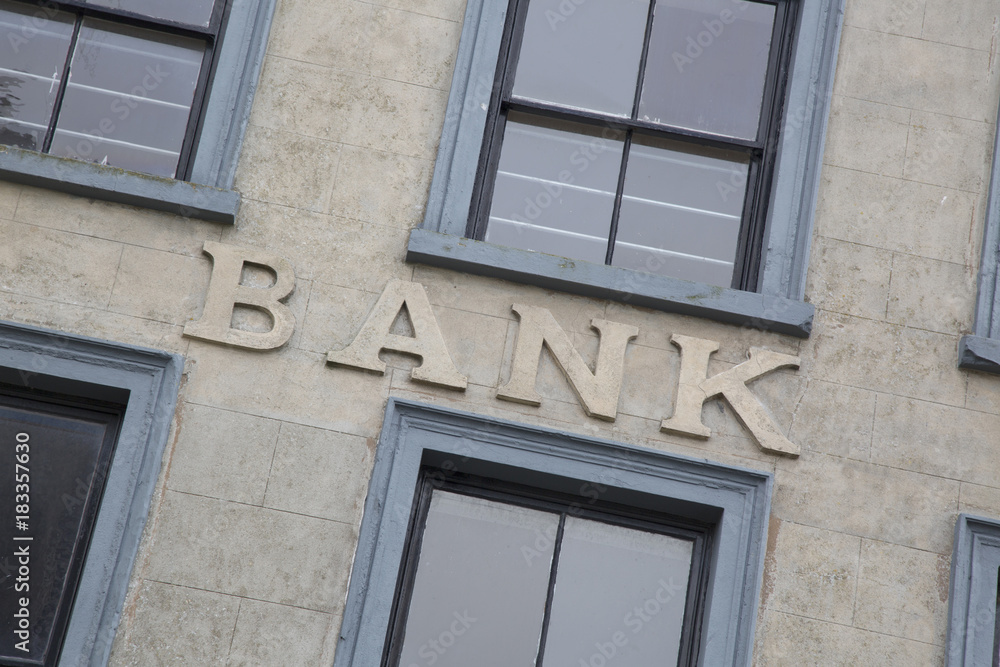 Fototapeta premium Bank Sign