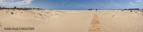 Wide beach of Port de Sagunt
