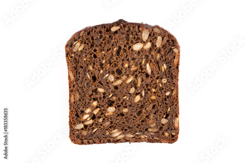 Brown bread on white