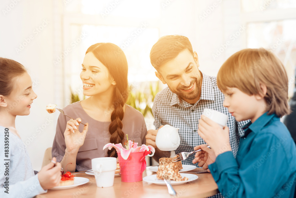 The family together celebrates the holiday on March 8. The family together celebrates the holiday on March 8.