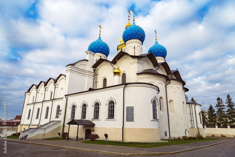 The Annunciation Cathedral is located on the territory of the Kazan Kremlin, Republic of Tatarstan, Russia. Medieval Cathedral, historical and cultural sights