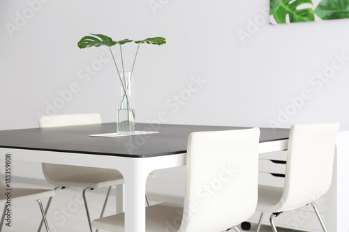 Modern office interior with...
