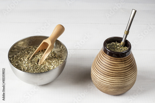 traditional yerba mate with accesories