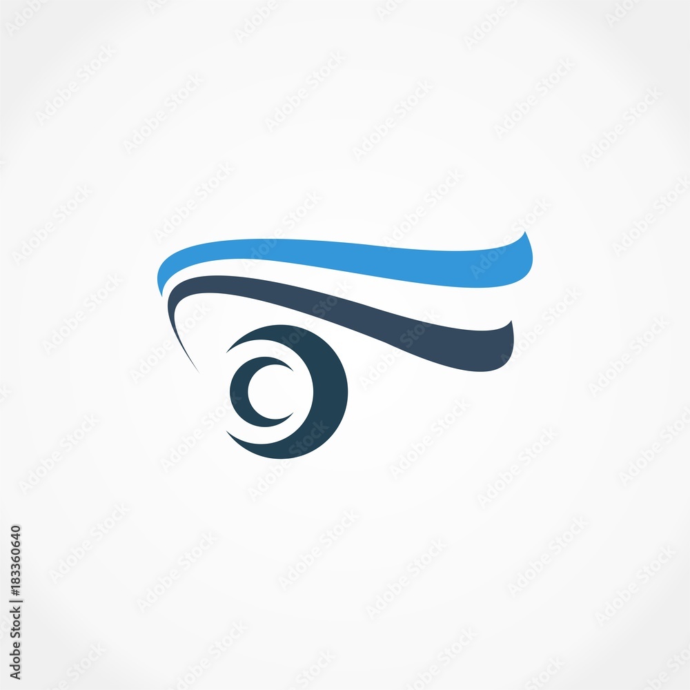 Naklejka premium abstract eye logo
